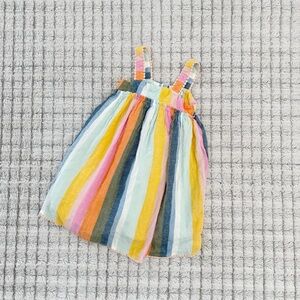 Tahari Girls Multicolor Striped Dress